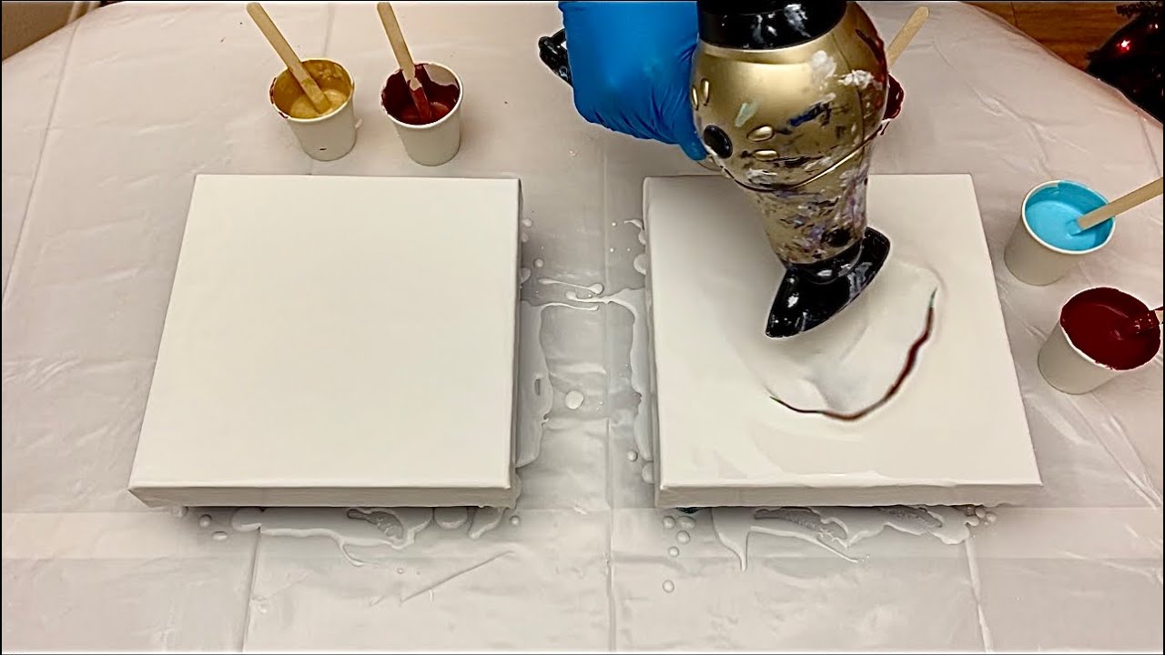 How to get CELLS and LACING! No Silicone or Floetrol ~ Acrylic Pouring ...
