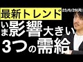 【最新トレンド】いま影響の大きい3つの需給要因について