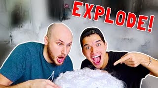 DIY LIQUID NITROGEN EXPLOSION!