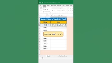 How to Convert Hours into Years in Excel #shortfeed #excel #excelbasic