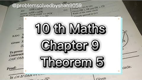 10th maths Chapter 9 theorem 12 Chords of Circle |@problemsolvedbyshah