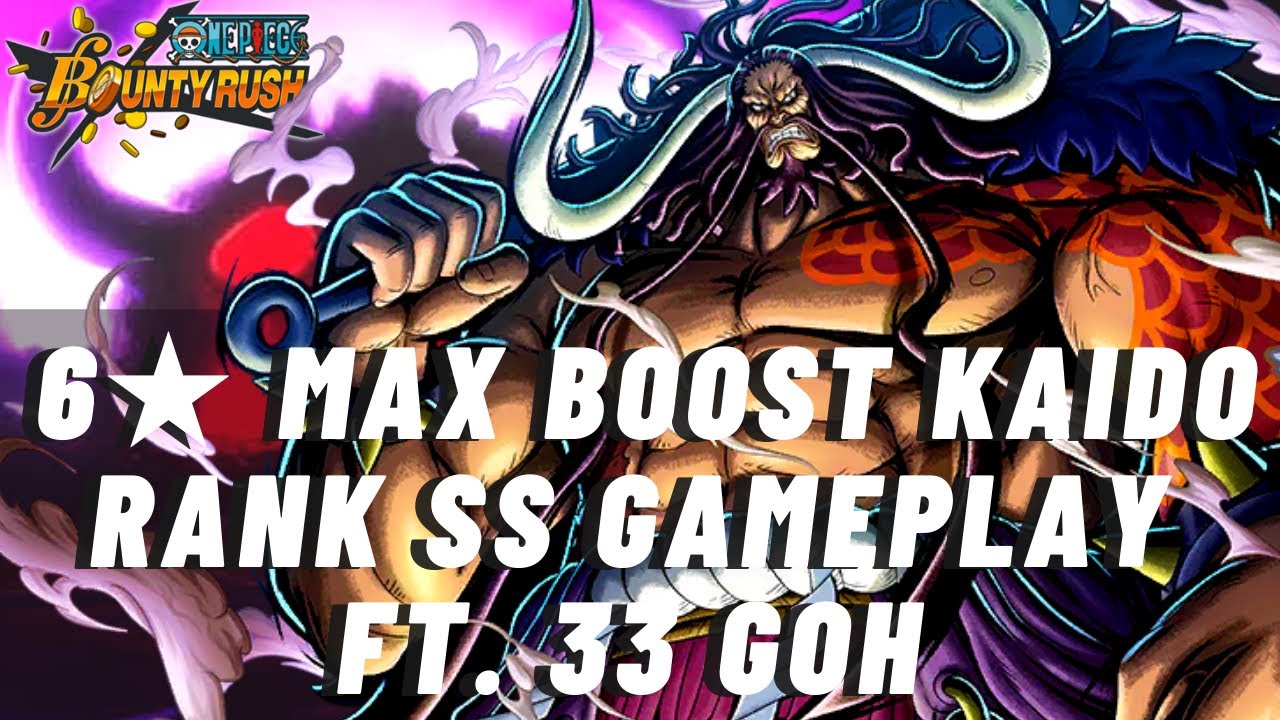 Kaido 6 Lvl 100 League Gameplay Rank Ss One Piece Bounty Rush Opbr Youtube