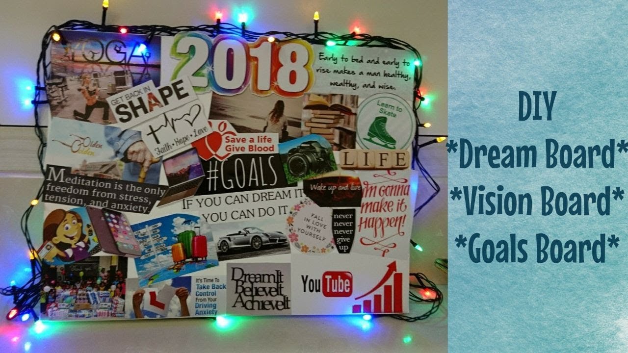 DIY Dream Board 2018, Vision Board