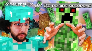 Minecraft but every minute my viewers summon random chaos