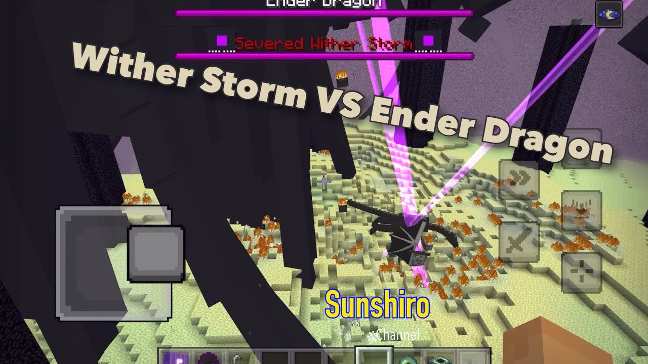 Wither Strom VS Ender Dragon Full Version in Minecraft Bedrock # ...