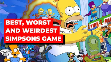 The Best, Worst, and Weirdest Simpsons Games