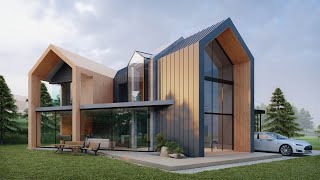 Scandinavian House - Lumion 10 Pro Exterior Animation