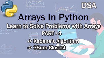 Arrays In Python (Learn to Solve Problems With Arrays) - Part 4