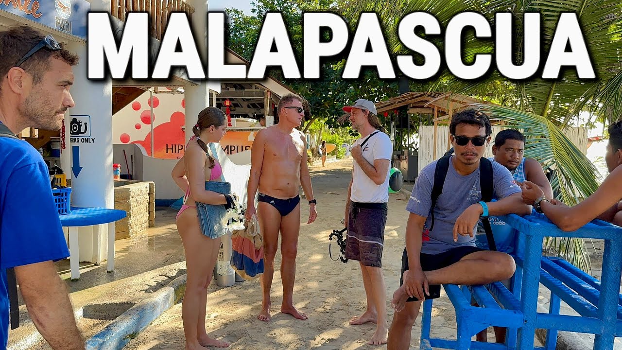 Cebu, Philippines 🇵🇭 Walking Tour of MALAPASCUA ISLAND!