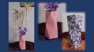Kimie Gangiの 牛乳パックで作る 花入れ 造花用 Youtube