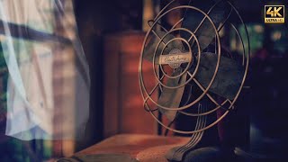 Vintage Fan White Noise 🌬️ | Relaxing Sleep Sounds &amp; Summer Nostalgia (4K)