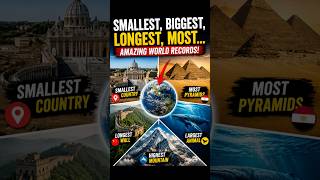 🌍 Ultimate World Records: Countries With The Most Extreme Facts! 🏆#yourubeshorts #geography #trend