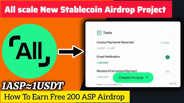 🔥 All Scale New Project! Earn Free 200 ASP Stable Coins | 1 ASP ≈ 1 USDT Airdrop 🚀