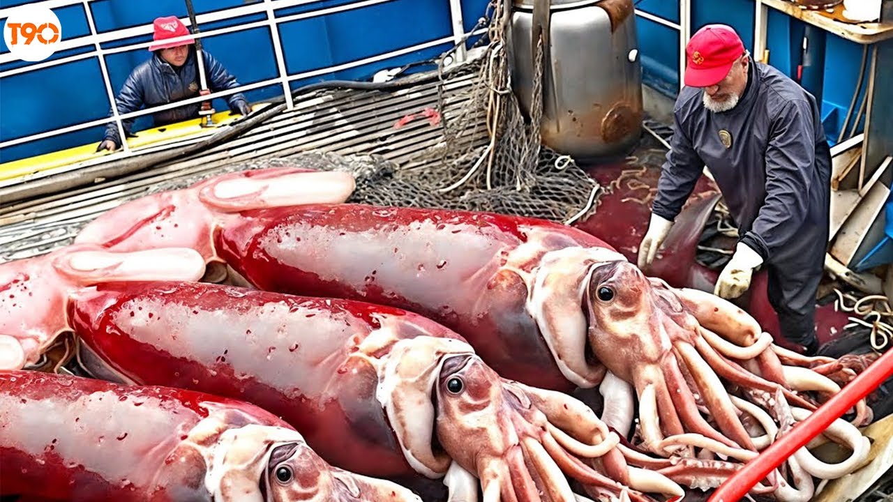 Cách Ngư Dân Đánh Bắt Mực Khổng Lồ Để Kiếm Hàng Triệu USD Mỗi Năm