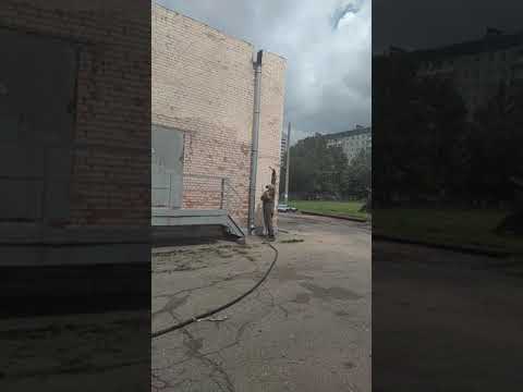 Пескоструйная очистка кирпичного