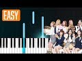 TWICE - "What Is Love" 100% EASY PIANO TUTORIAL