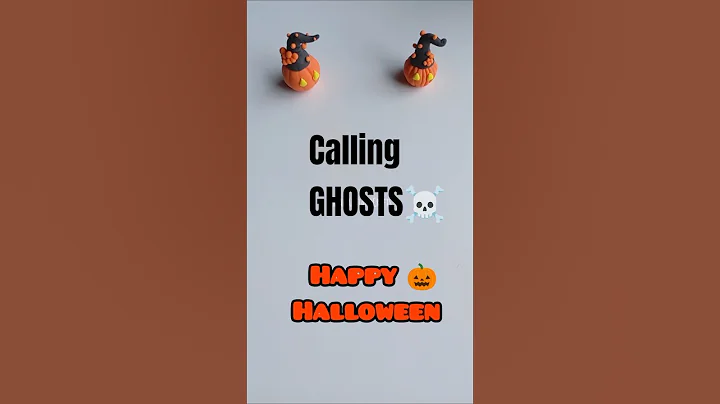 GHOSTS: REAL OR FAKE☠️ 🤔 #halloween #ghost #diy #diycrafts #craft #clayart #viral #shorts #art #fyp