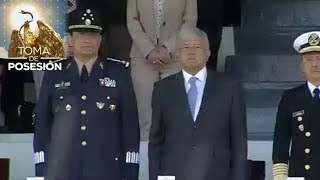 Encabeza López Obrador salutación a las Fuerzas Armadas