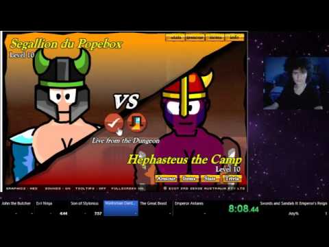 Swords and Sandals II speedrun in 2:33:45