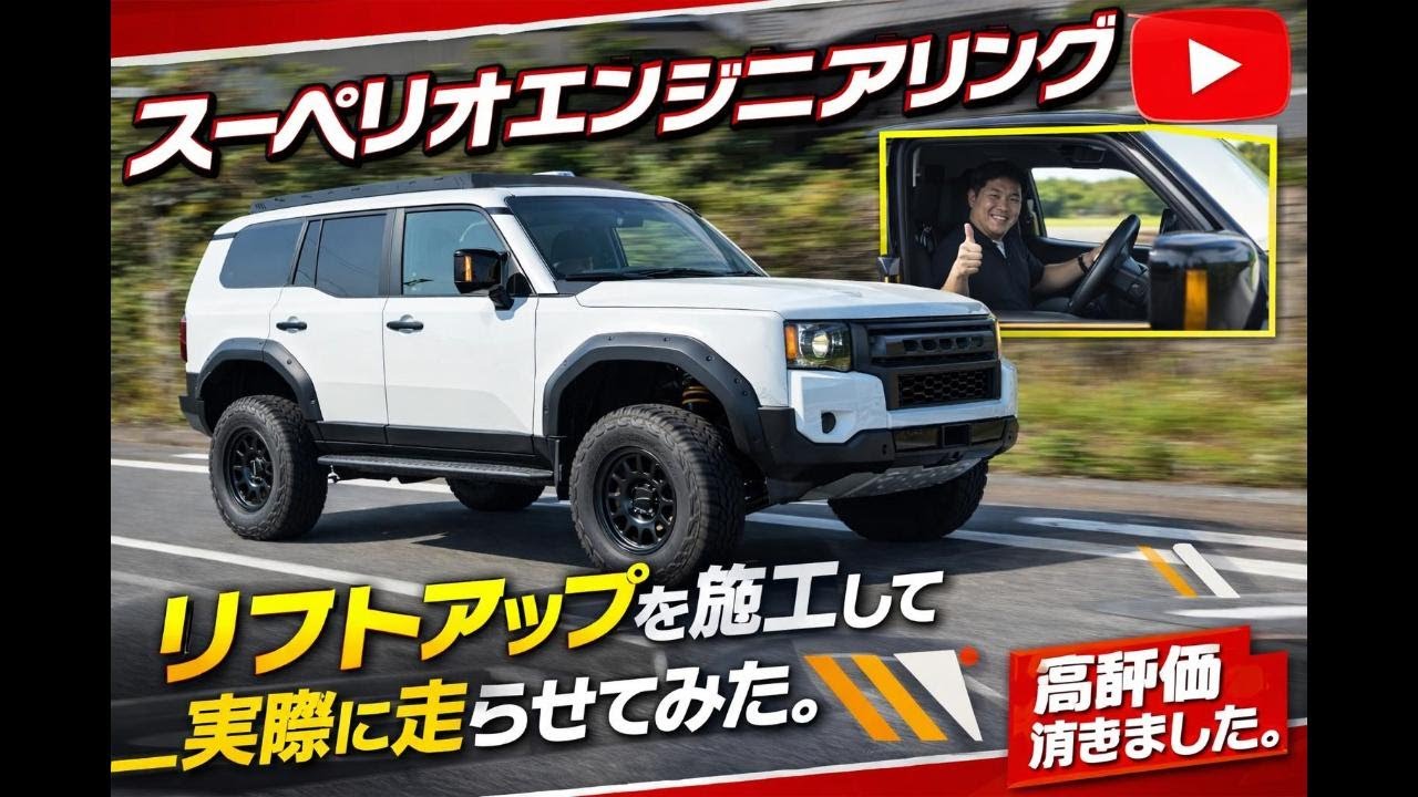 LC250　スペリオエンジニアリングリフトアップキットをお客様に乗っていただきました。