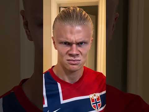 What did Mbappé do to make Haaland so angry🤣 #haaland #funny #mbappe