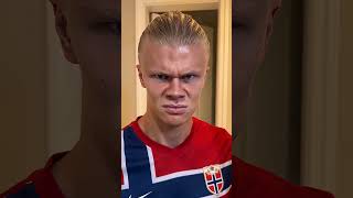 What did Mbappé do to make Haaland so angry🤣 #haaland #funny #mbappe