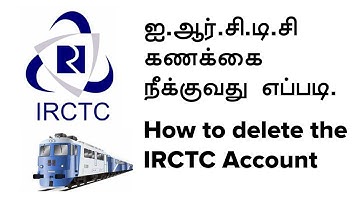How to delete the IRCTC Account - Delete