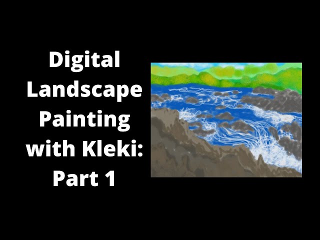 Digital Painting Lesson for Kids at Home! (Using Kleki) 