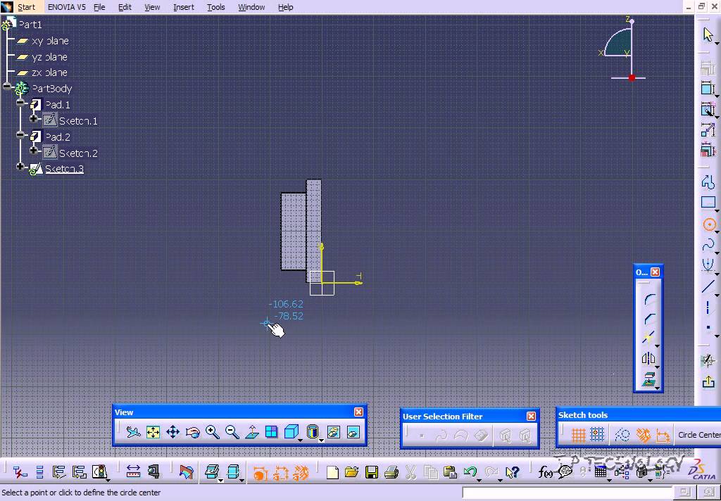 Catia V5 Tutorial-48 Rib - YouTube