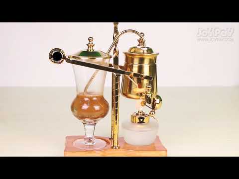 Belgian Coffee Maker- Luxury Belgium Balance Brewer and Coffee Syphon Royal Brass Siphon Brewer