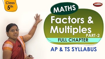 #Class 5 Mathematics | Factors & Multiples part 2| Maths in Telugu Explanation