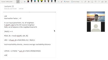 Lecture 22: CS 432 - Data Mining