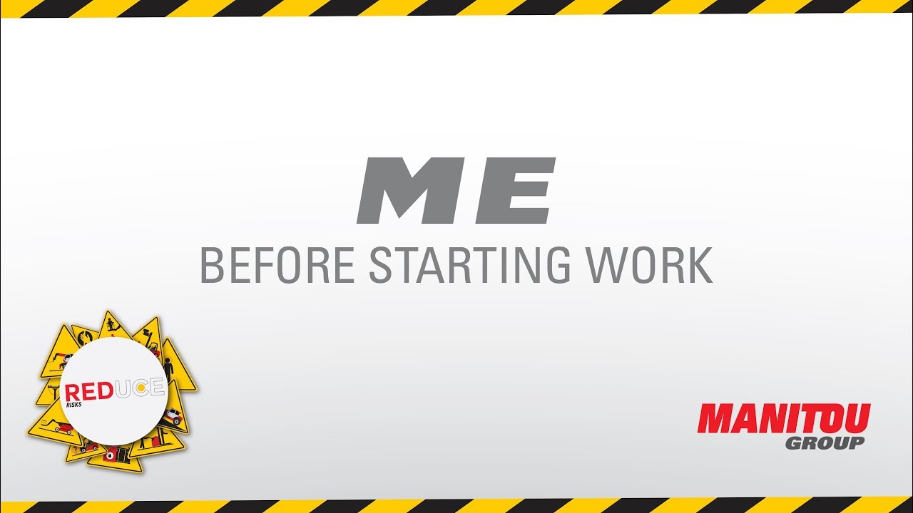 Manitou Forklift ME Before Starting Work YouTube