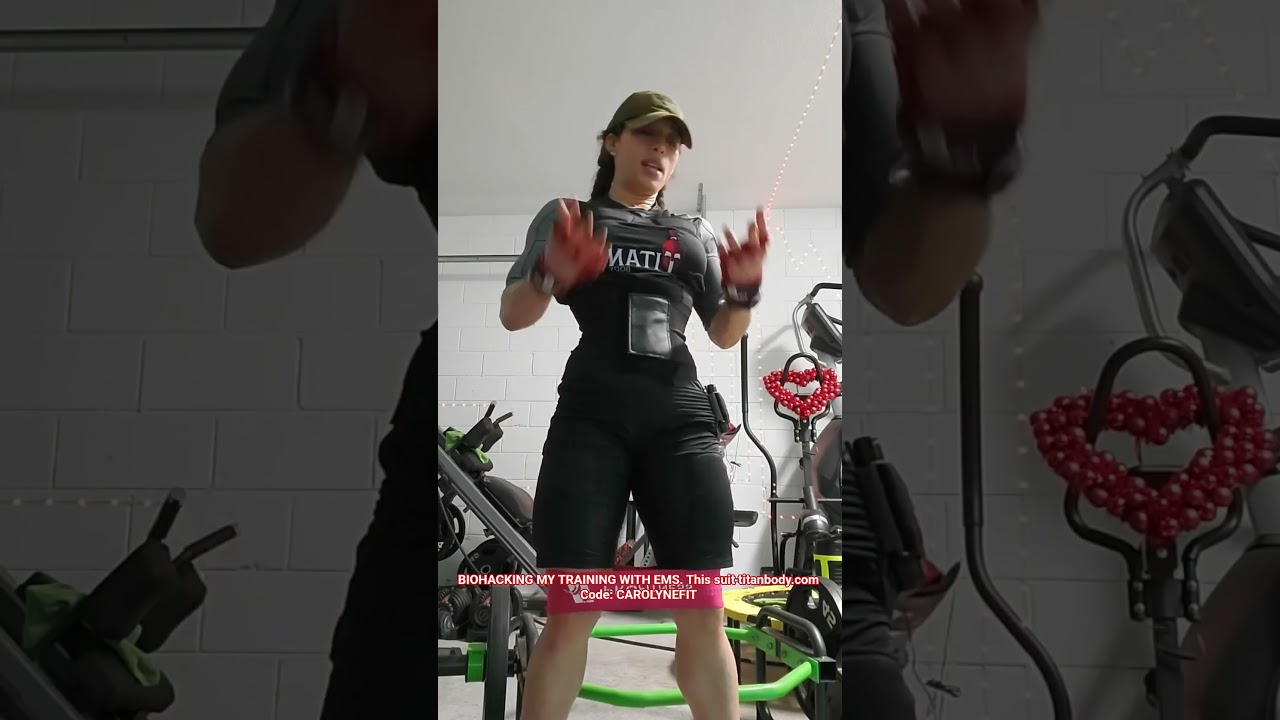 Biohacker training with EMS. TITANBODY.COM use Code CAROLYNEFIT at checkout and have fun