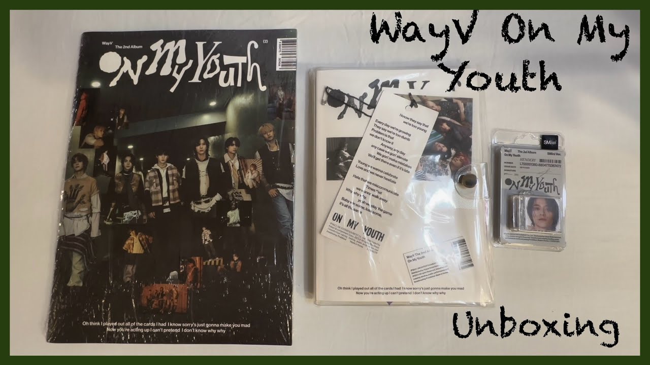 WayV ヤンヤン サイン入りチェキ WayV On My Youth Unboxing #wayv #kpop #unboxing - YouTube