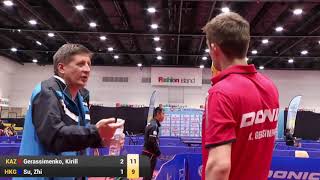 (KAZ) GERASSIMENKO Kirill vs SU Zhi (HKG)