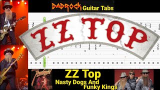 Nasty Dogs And Funky Kings - ZZ Top - Guitar + Bass TABS Lesson