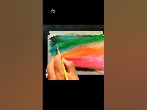 colourful drawing Nature #shorts #painting #art #easy #satisfying #