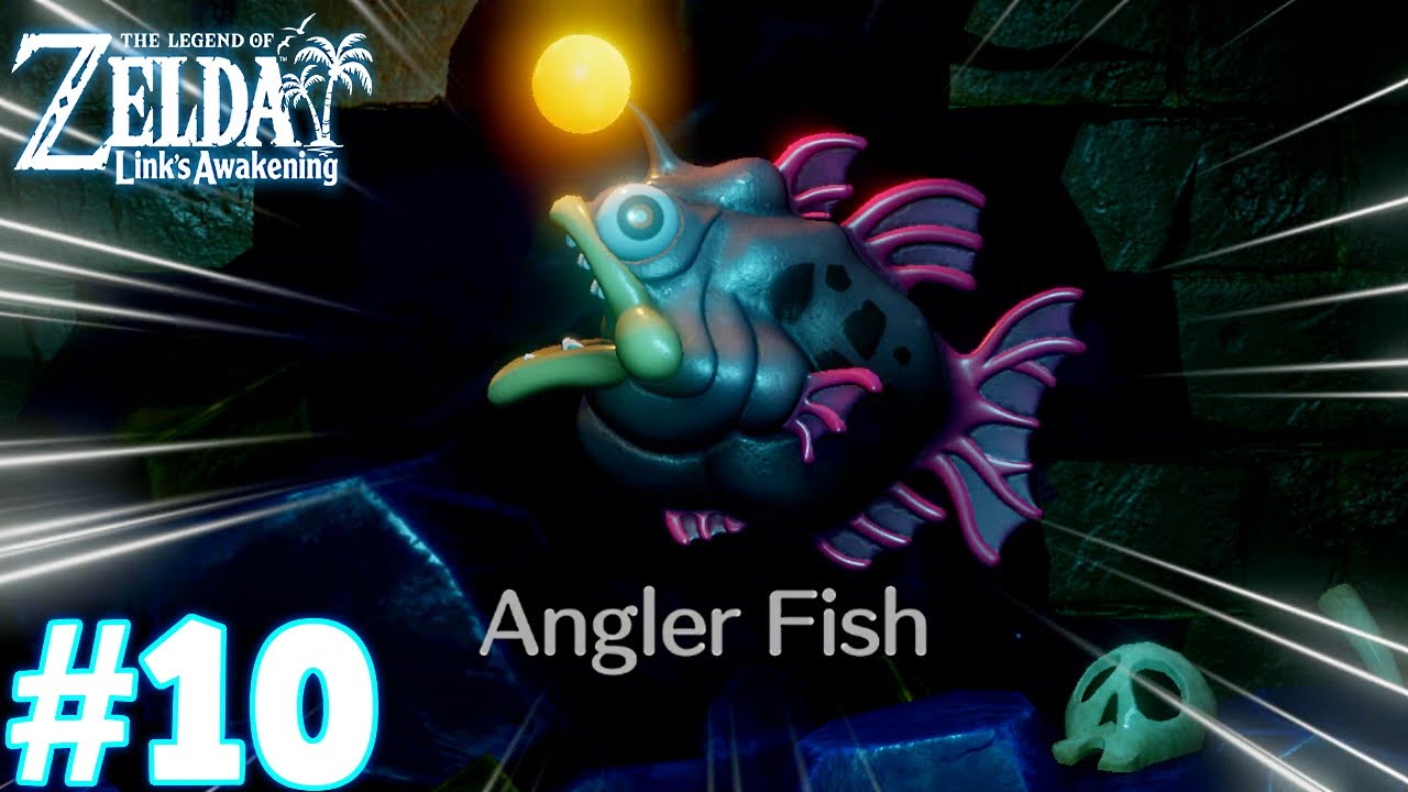 The Legend Of Zelda Link's Awakening (Nintendo Switch) Part 10 - Angler Fish Boss Fight