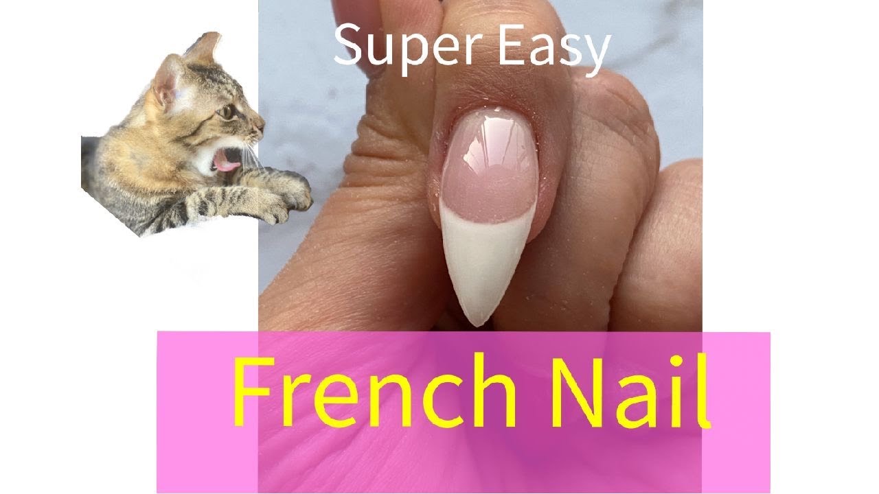 【DIY Squeegee French Nail】スクイージー フレンチネイルの手順 (アメリカ流) YouTube