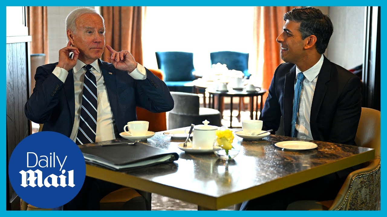 ‘Here to listen’: Biden has tea with Rishi Sunak amid ‘anti-British’ row