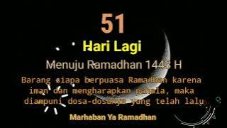 51 Hari Menuju Ramadhan 1443 H || Menghitung Mundur Ramadhan 2022