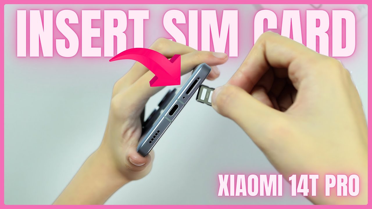 How To Insert Sim Card Xiaomi 14T Pro - YouTube