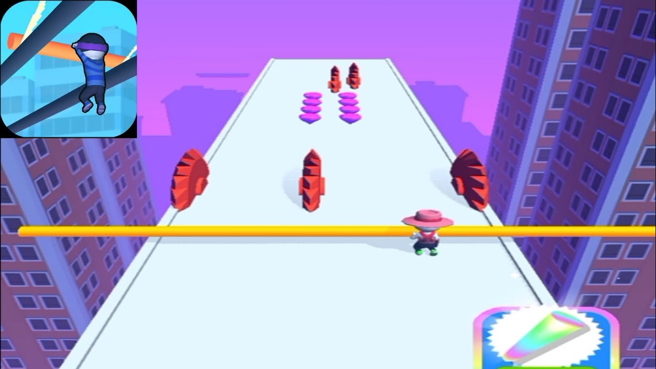 Satisfying Mobile Games Roof Rails Play 56789 Levels Tiktok Gameplay iOS,Android Walkthrough Free