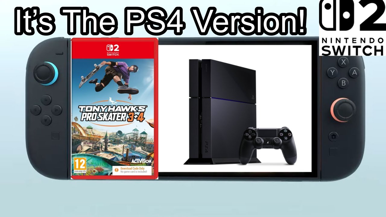 Tony Hawk's Pro Skater 3 + 4 on Nintendo Switch 2 is the PS4