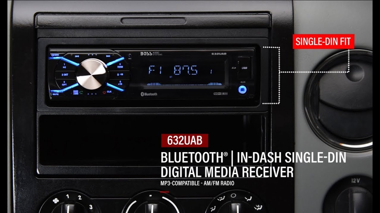 632UAB Single Din Stereo | BOSS Audio Systems - YouTube