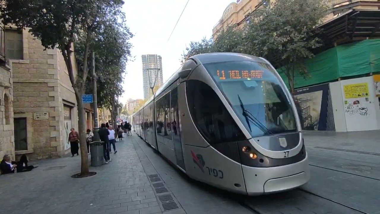 Jerusalem Jaffa Road and Light Rail