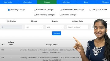 TNLEA 2025 Choice Filling Demo | Step-by-Step Guide for Counselling Process
