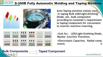 Bulk Axial electronic components to Radial taping machine for Smart EMS factory PCB assembly