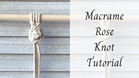 Macrame Rose Knot